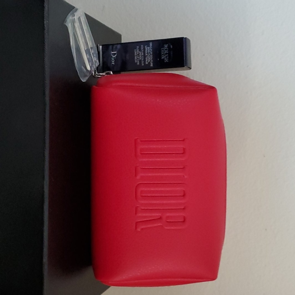 Dior pouch and travel lipstick